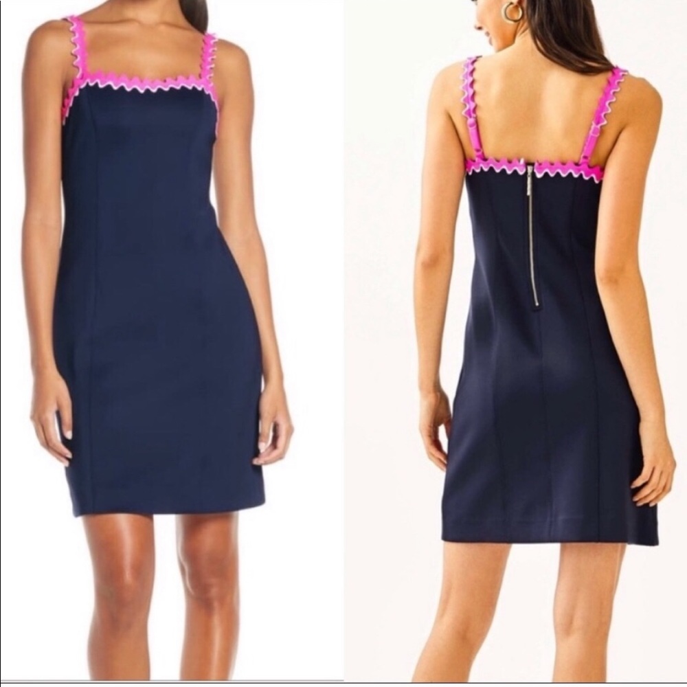 Lilly Pulitzer Shelbee Navy and Pink Dress